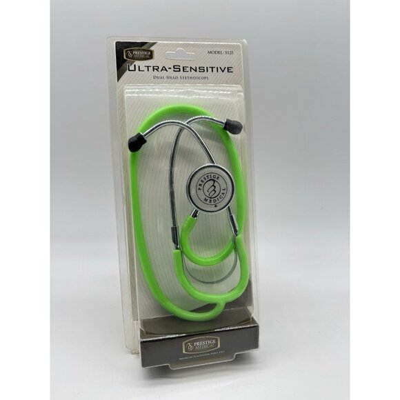 Prestige Medical Ultra Sensitive Dual Head Stethoscope Model # S125 -Neon Green - Picture 5 of 5